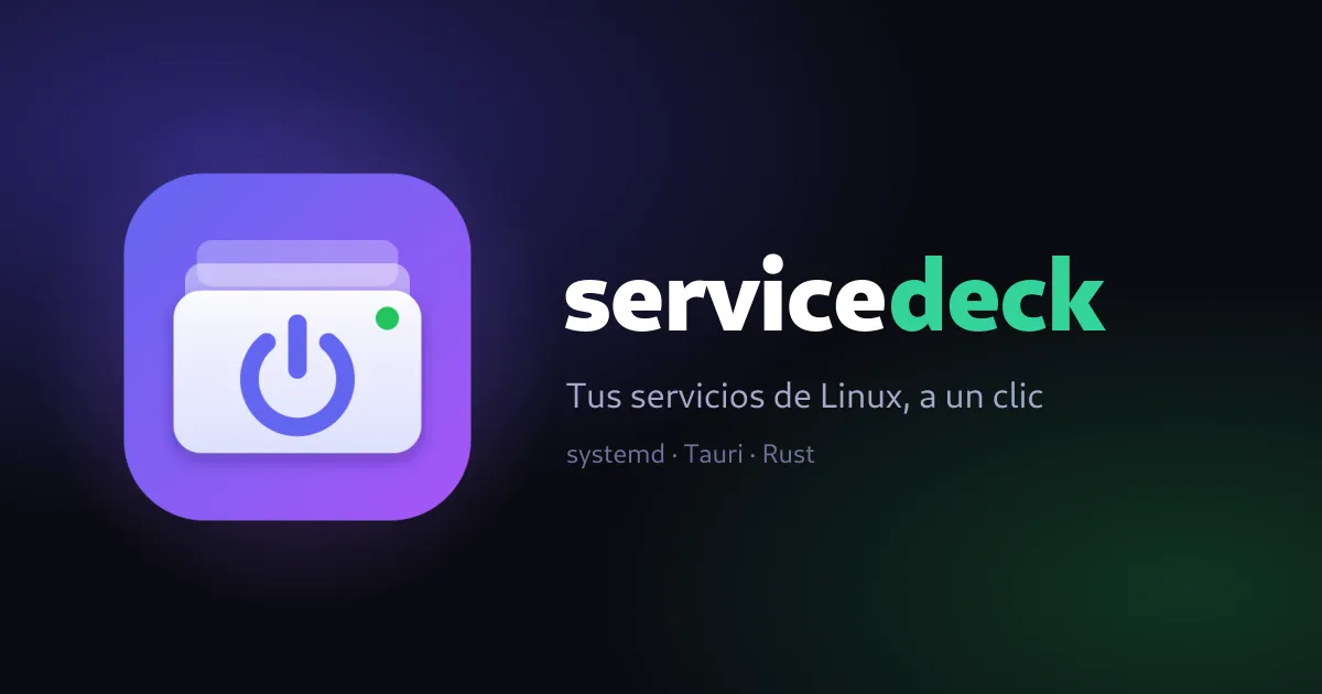 Service Deck — tus servicios de Linux, a un clic